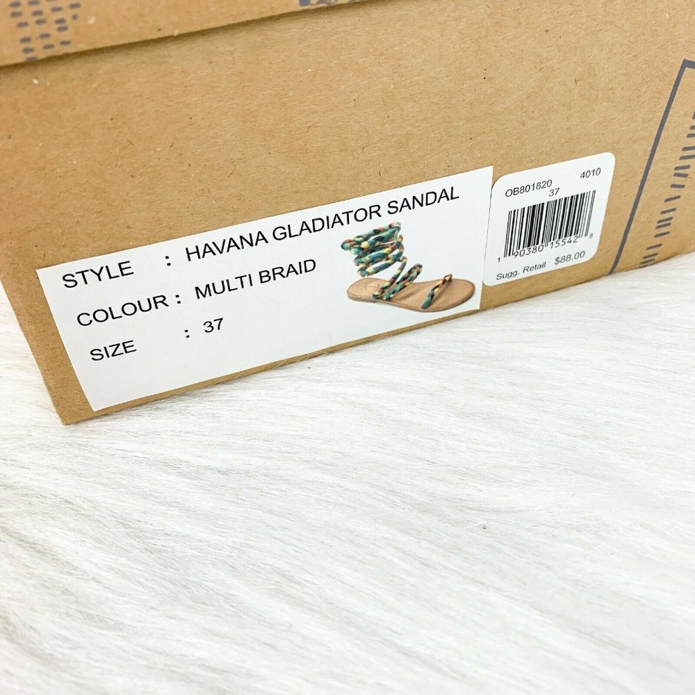 Free People Womens 37 Multi Braid Havana Gladiator - Picture 4 of 7